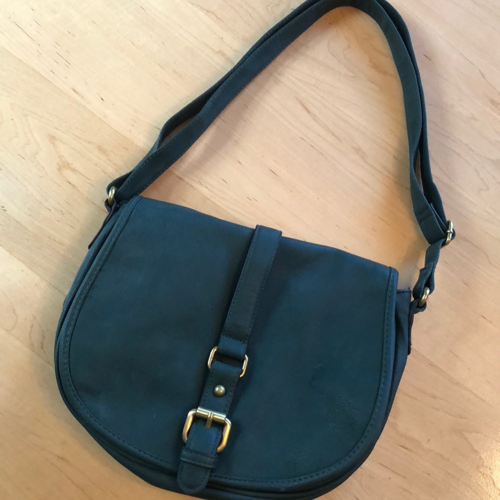 Forest Green Saddle Bag